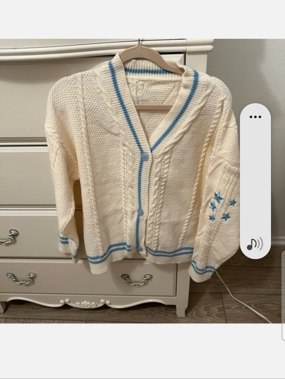 Taylor Swift Inspired Star Elbow Patch Cardigan